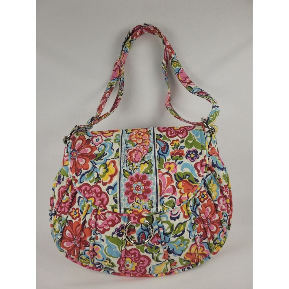 Vera Bradley Saddle Up Bag Retired Hope Garden Floral Quilted Crossbody Purse